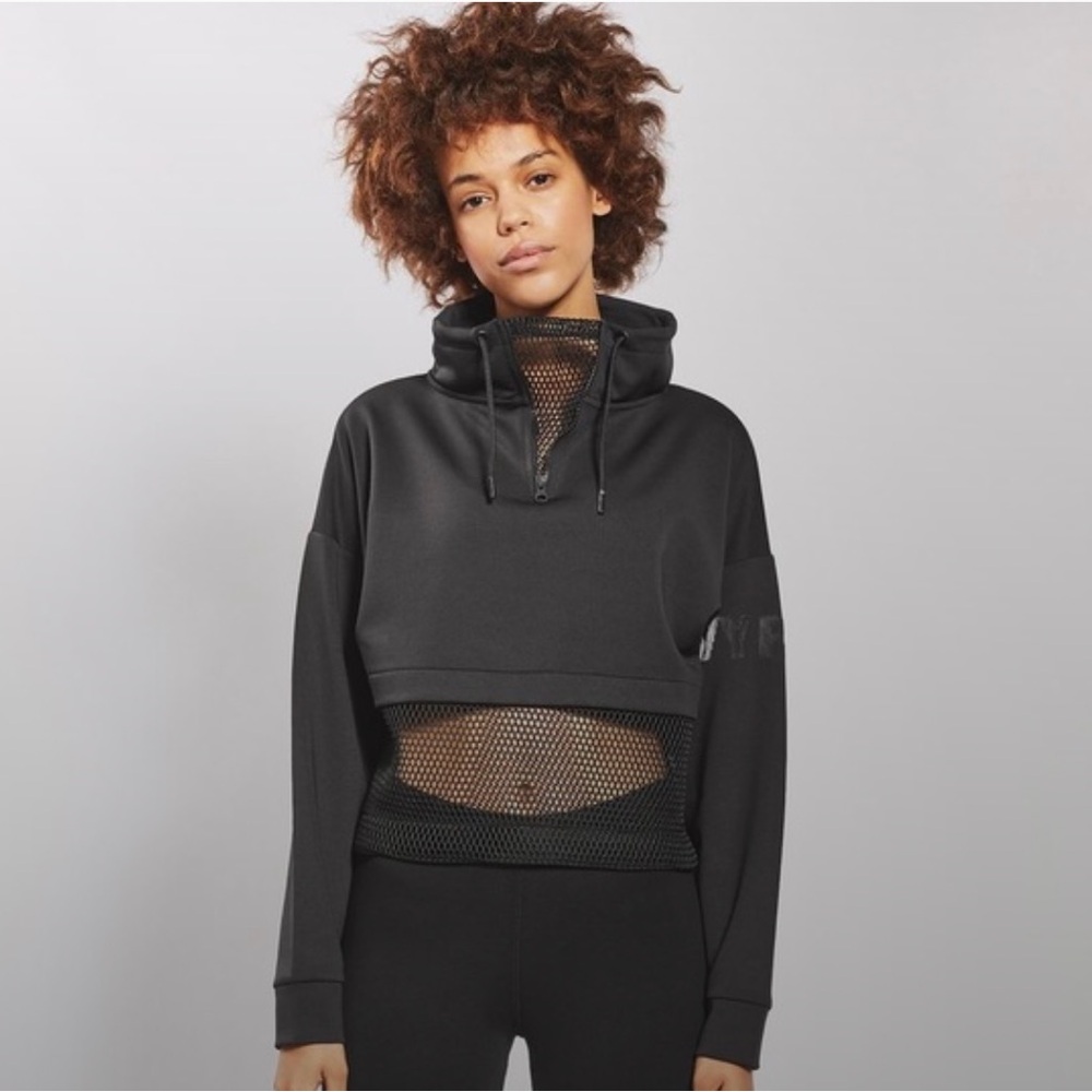IVY PARK Black Mesh Detail Sweatshirt